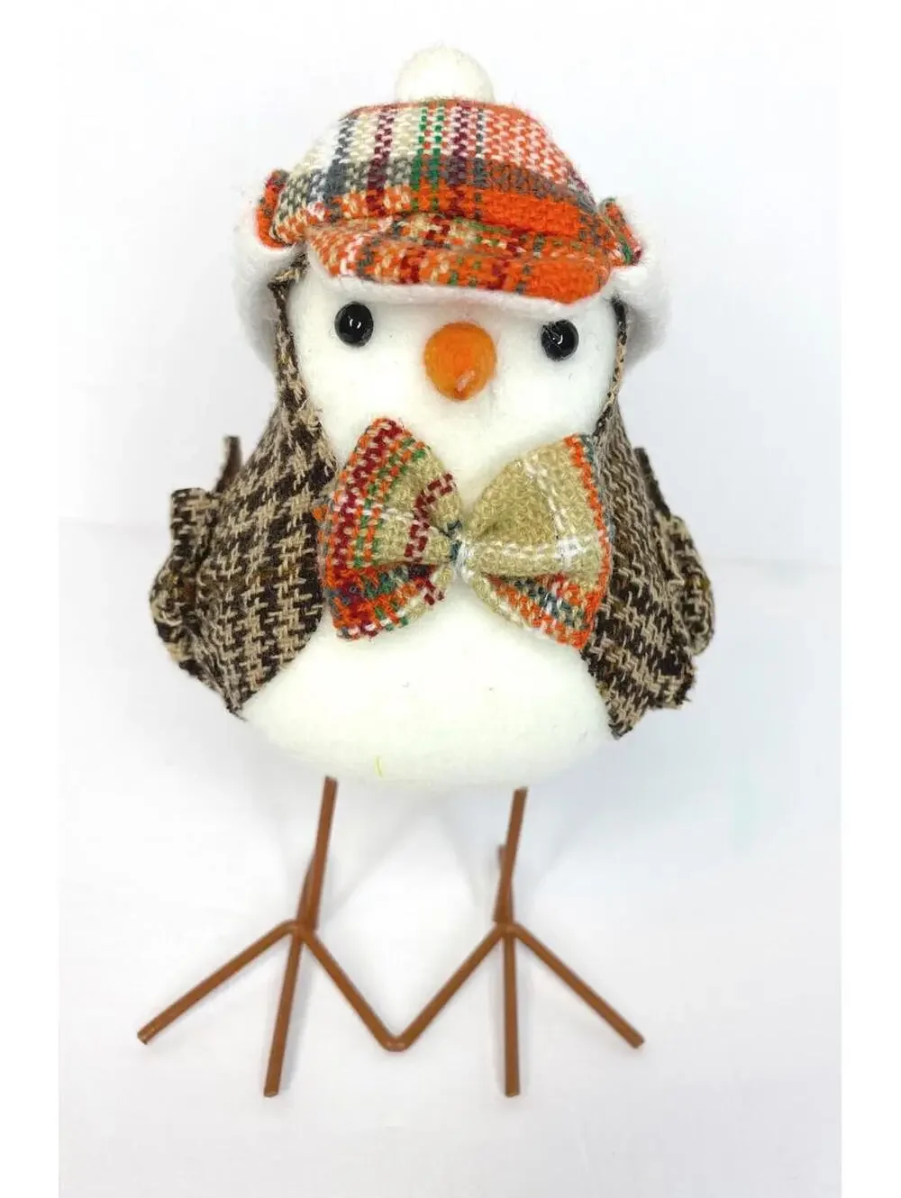 Hobby Lobby Fall 2022 Fabric Bird Brown Tweed Bird Tabletop Decor